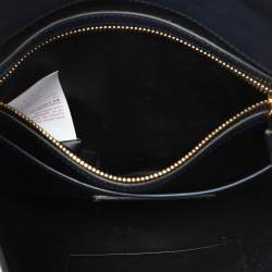 Pre Owned Marni Navy Blue Leather Flap Clutch
