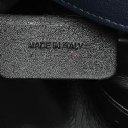 Pre Owned Marni Navy Blue Leather Flap Clutch