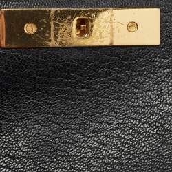 Marni Black Leather Studded Flap Shoulder Bag