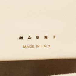 Marni Cream Leather Toggle Shoulder Bag