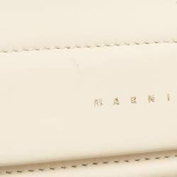 Marni Cream Leather Toggle Shoulder Bag