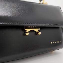 Marni Black Leather Relativity Mini Bag