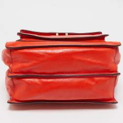 Marni Red Leather Soft Trunk Shoulder Bag