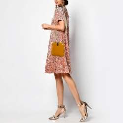 Marni Ocra Yellow Acrylic Boite Clutch Shoulder Bag