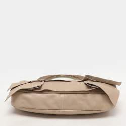 Marni Beige Leather Top Handle Bag
