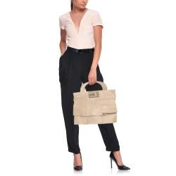 Marni Beige Leather Top Handle Bag