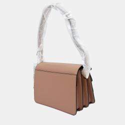 Marni Brown Leather trunk bag