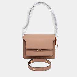 Marni Brown Leather trunk bag