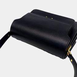 Marni Black Leather trunk bag