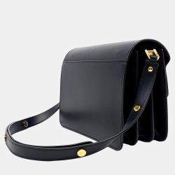 Marni Black Leather trunk bag