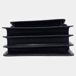 Marni Black Leather trunk bag