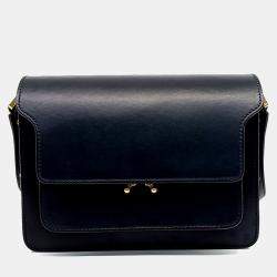 Marni Black Leather trunk bag