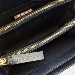 Marni Black Leather trunk bag