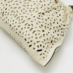 Marni Off White Leather Cutout Oversized Shoulder Bag