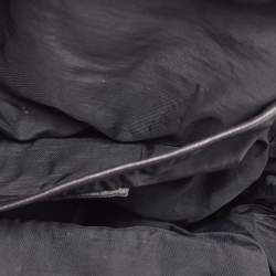 Pre Owned Marni Black Suede Kiss Lock Frame Pouch