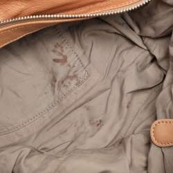 Marni Beige/Brown Leather Drawstring Satchel