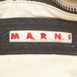 Marni Tri Color Canvas and Leather Wristlet Pouch