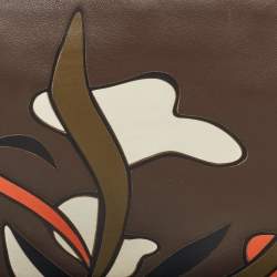 Marni Multicolor Leather Zip Wristlet Pouch