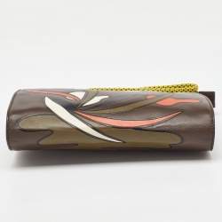 Marni Multicolor Leather Zip Wristlet Pouch