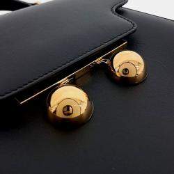 Marni Black Leather Marni trunkaru backpack