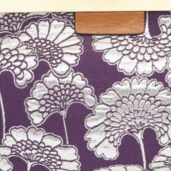Marni Purple/Silver Fabric Embroidered Frame Shoulder Bag