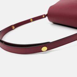 Pre Owned Marni Burgundy Leather Marni trunk Bag