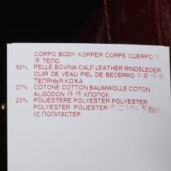 Pre Owned Marni Burgundy Croc Embossed Leather Flap Clutch