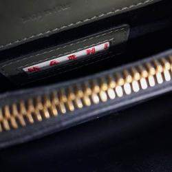 Pre Owned Marni Green Leather Mini Trunk Bag