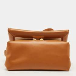Pre Owned Marni Tan Leather Prisma Shoulder Bag