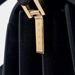 Pre Owned Marni Black Leather trunk bag