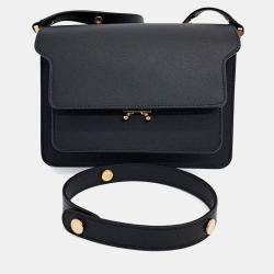 Pre Owned Marni Black Leather trunk bag