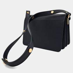 Pre Owned Marni Black Leather trunk bag