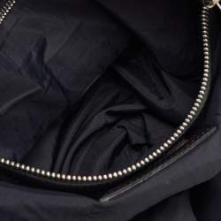 Pre Owned Marni Black Leather Oversized Foldover Frame Clutch