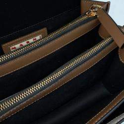 مملوكة مسبقًا Marni Black Grey Leather trunk bag