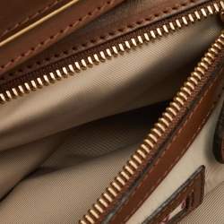 Pre Owned Marni Burgundy/Dark Brown Leather Frame Clutch