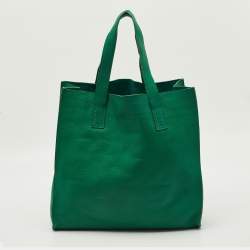 مملوكة مسبقًا Marni Green Leather Vertical Tote