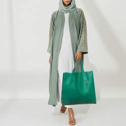 مملوكة مسبقًا Marni Green Leather Vertical Tote