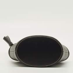 Pre Owned Marni Tropicalia Micro Black Leather Tote