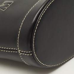 Pre Owned Marni Tropicalia Micro Black Leather Tote