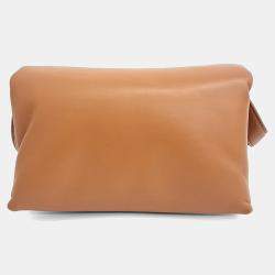 Pre Owned حقيبة مارني حقيبة بريزما الجلدية البنية الكتف الصغيرة