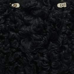 Pre Owned Marni Black Shearling and Fur Vertical Tote