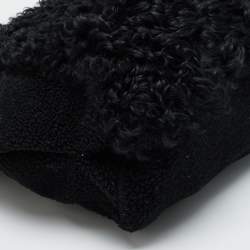 Pre Owned Marni Black Shearling and Fur Vertical Tote