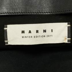 Pre Owned Marni Black Shearling and Fur Vertical Tote