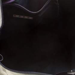 Pre Owned Marni Black/Brown Patent Leather Tote