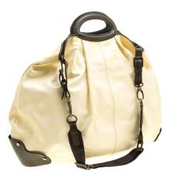 Marni Cream Patent Leather Large New Balloon Hobo