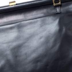 Marni Black Leather Frame Bag