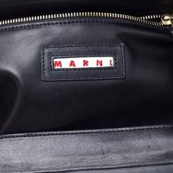 Marni Black Leather Frame Bag