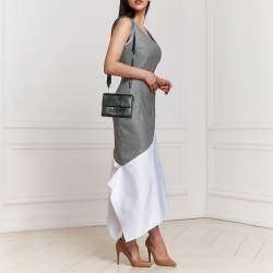 Marni Green/Black Python Trunk Shoulder Bag
