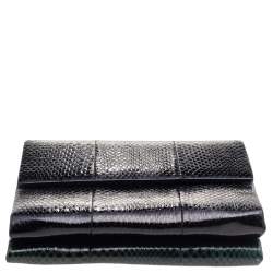 Marni Green/Black Python Trunk Shoulder Bag