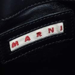 Marni Green/Black Python Trunk Shoulder Bag